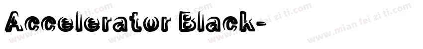 Accelerator Black字体转换